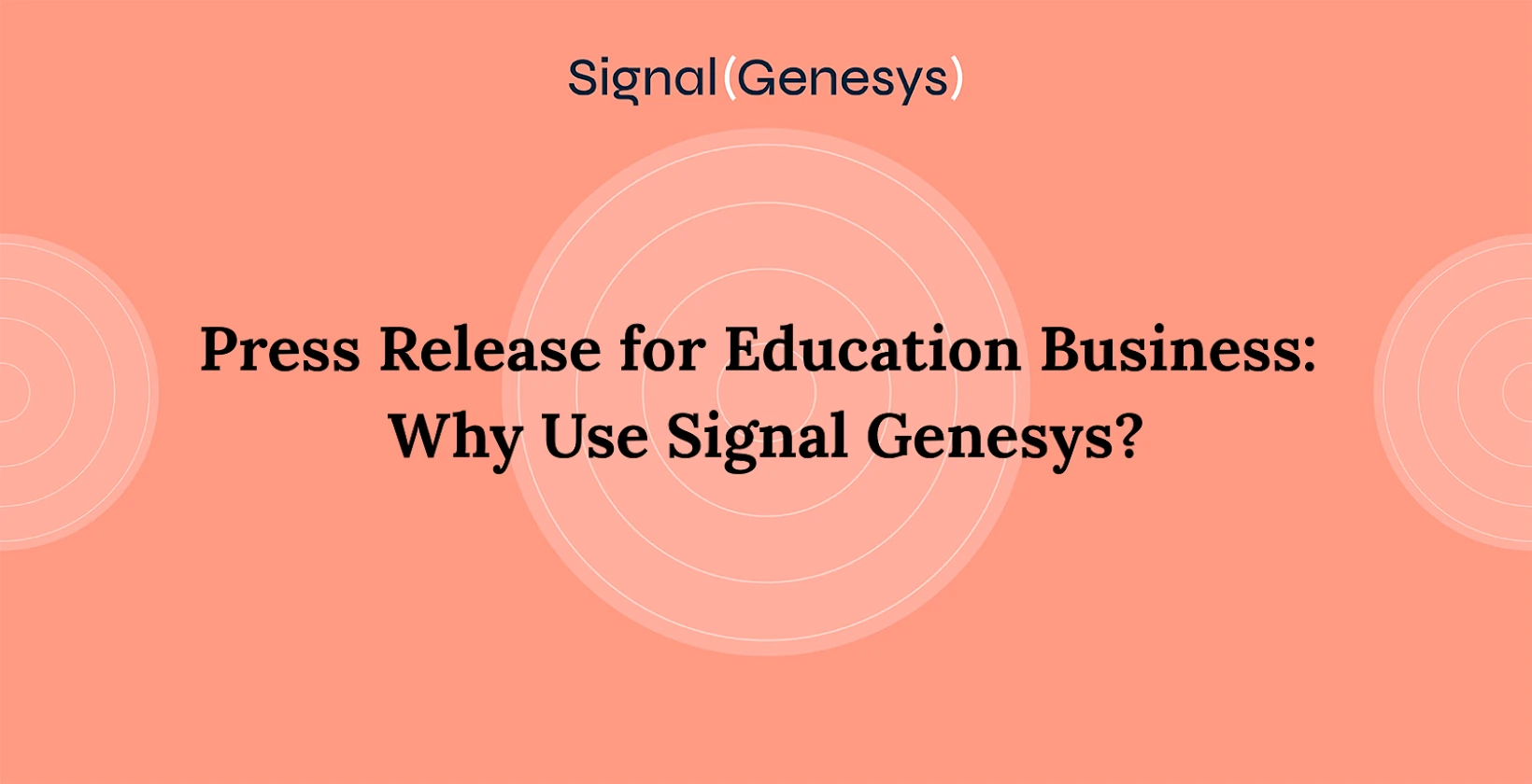 Press release for education business