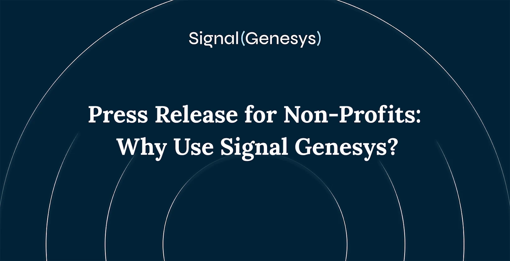 signal genesys for non profit