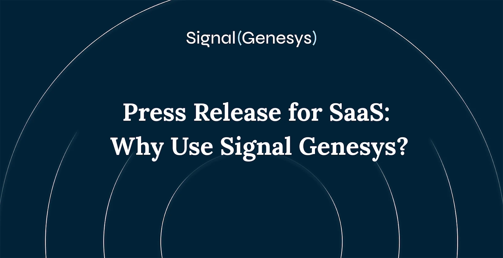 signal genesys for saas