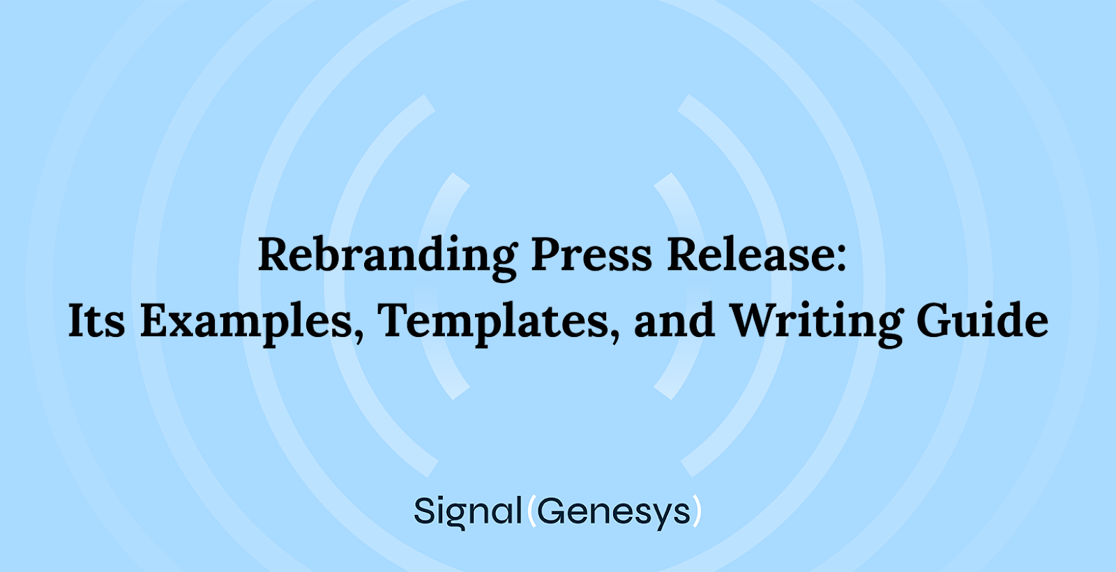 Rebranding press release
